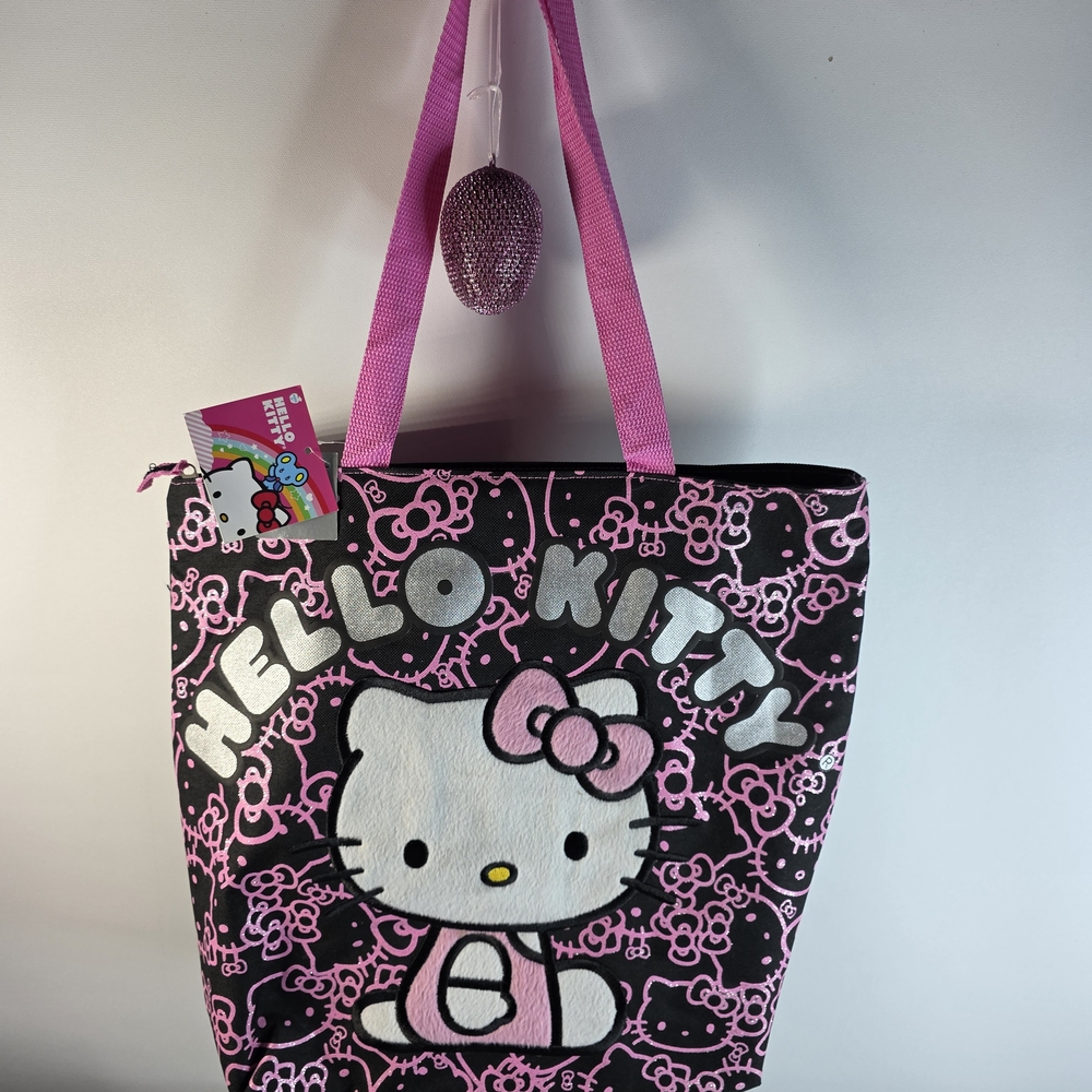 Hello Kitty Black and Pink Graphic Tote - Picture 3 of 7
